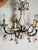 Shabby Chic Gorgeous Antique Capodimonte Chandelier With Porcelain Flowers and Crystals For Sale - Image 3 of 6