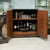 This is a chinoiserie black lacquer dry bar cabinet with polychrome pavilion scenes and ascending dragon on the sides. It...