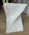 Vintage Late 1970s / 1980s Postmodern Sculptural Twist Form Side Table or Pedestal in Plaster Finish For Sale - Image 9 of 10