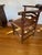 Early 19th Century Early American 1820's Elm Delaware Corner Chair With Woven Seat For Sale - Image 5 of 8