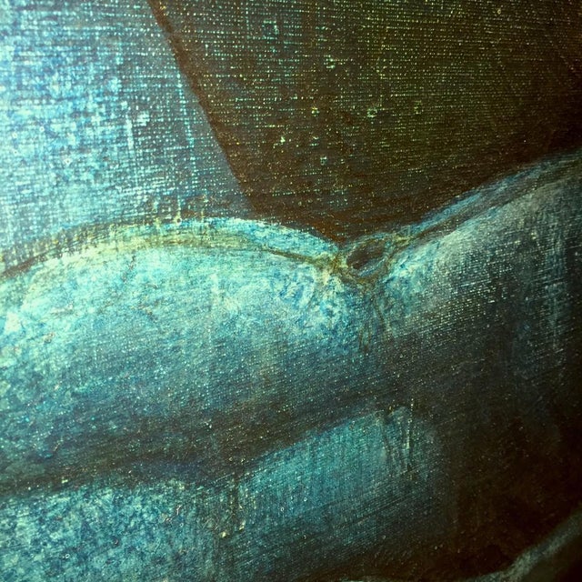 Johan Nyssen, Naked Woman, Oil on Canvas, 1980s For Sale - Image 4 of 14