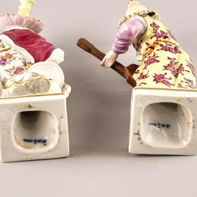 Porcelain Musicians from KPM, Set of 2 For Sale - Image 6 of 8