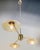 Not Yet Made - Made To Order Trio Pendant Polished Brass Amber Bubbles Shade Flush Mount by Fabio LTD For Sale - Image 5 of 5