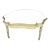 Antique Style Italian Baroque Venetian Hand Painted Aged Glass Top Dining Table For Sale