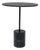 Lapalma's Jey Side Table in Black With Marquina Marble Base For Sale