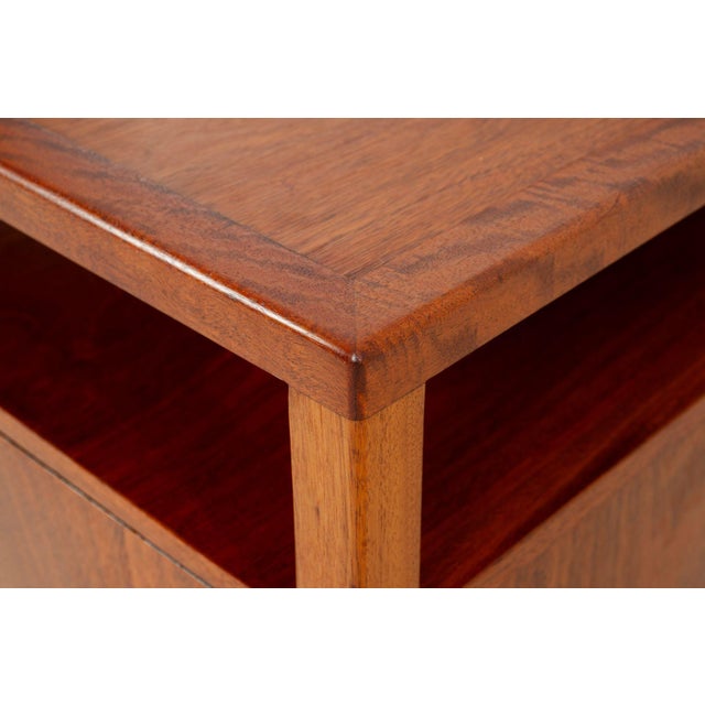 Wood Edward Wormley for Dunbar Pair of Cube End Tables, 1947 For Sale - Image 7 of 13