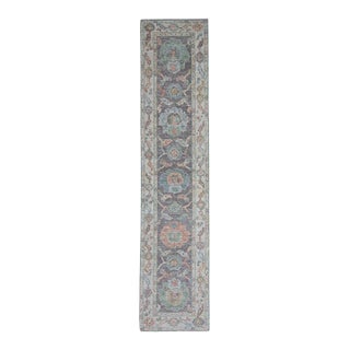 Turkish Oushak Runner Rug 2'10" x 8'1" For Sale