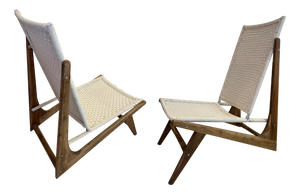 Danish Rope Chairs, 1990s, Set of 2