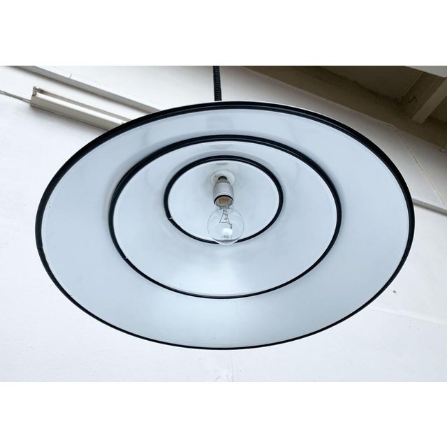 Black Mid-Century Space Age Italian Pendant Lamp, 1960s For Sale - Image 8 of 18