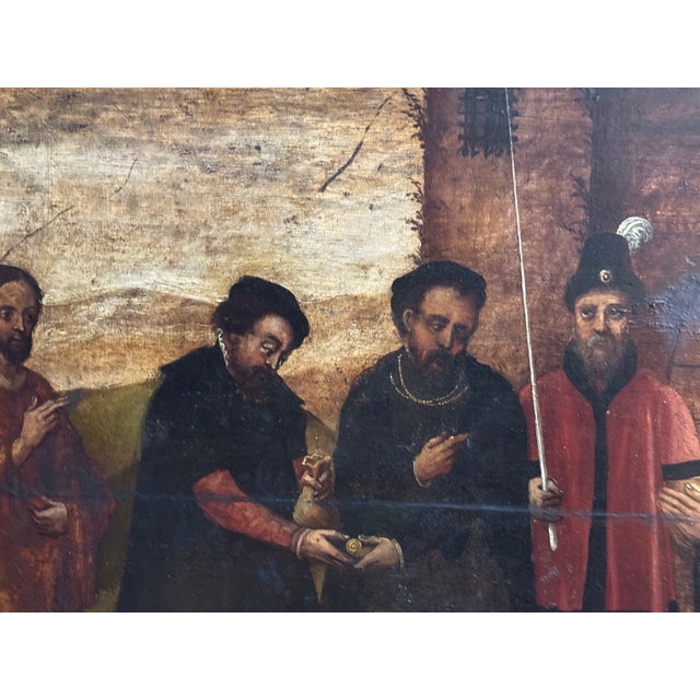The Thirty Pieces of Silver of Judas, 1580, Oil Painting For Sale - Image 7 of 11