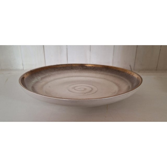 Vintage Ceramic Bowl with Brown Rim from Carstens Tönnieshof, 1970s For Sale - Image 3 of 5