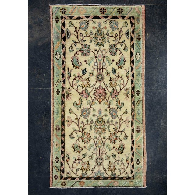 Beige Turkish Anatolian Rug 3'3" x 6'3" #17159 For Sale - Image 8 of 8