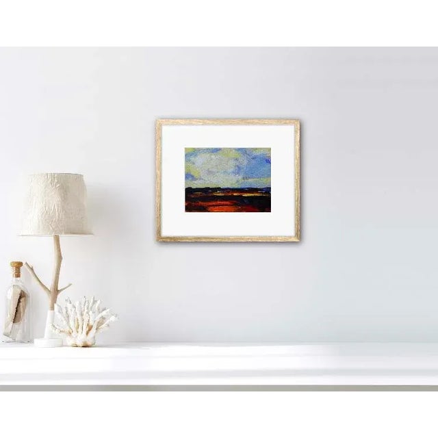 Contemporary “Sunset Over the Nevada Desert – Modern Contemporary Acrylic Painting” For Sale - Image 3 of 6