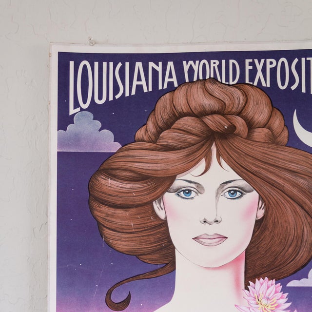 New Orleans Louisiana 1984 World Exposition Poster Limited Edition Signed Hugh Ricks For Sale - Image 10 of 12