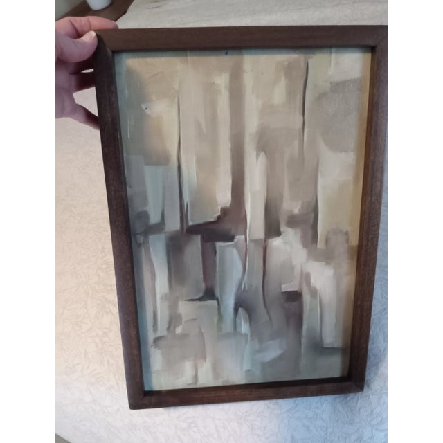 I puchased this framed oil on canvas from the artist, Roger Disney at an art festival in Stamford, CT, on or about...