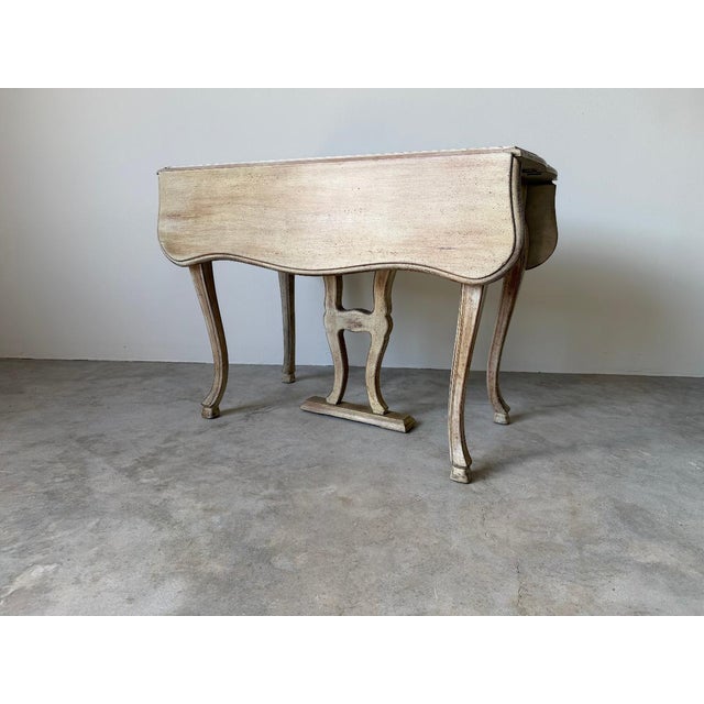 Vintage French Country Rococo-Style Drop-Leaf Dining Set – 5 Pieces For Sale - Image 15 of 16