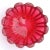 Mid-Century Modern Vintage Murano Seguso Vetri d'Arte Sommerso Cranberry Red Bubbles Italian Art Glass Scallop Rim Bowl For Sale - Image 3 of 6