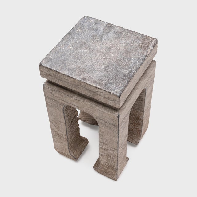 Contemporary Late 20th Century Chinese Limestone Pedestal Table For Sale - Image 3 of 7