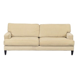 Pier 1 Imports 3-Seat Beige Sofa For Sale