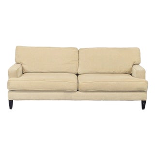 Pier 1 Imports 3-Seat Beige Sofa - Comfortable Seating for Any Living Room For Sale