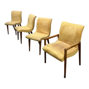 1950s Art Deco Dining Chairs in the Manner of Russel Wright - Set of 4
