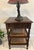 Late 19th Century British Colonial Side Table-Antique Mahogany End Table-Three Tiered Caned Stand-Barley Twist Legs-Two Drawers For Sale - Image 12 of 12