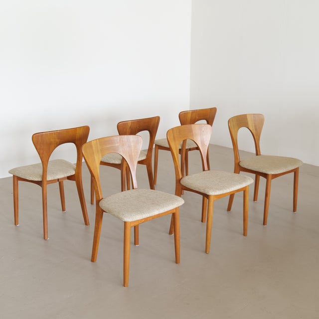 Vintage Peters Chairs by Niels Koefoed, Denmark, 1960, Set of 6 For Sale - Image 6 of 7