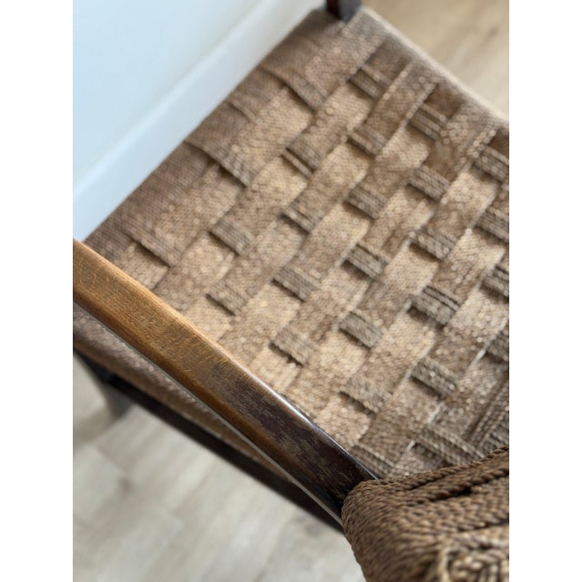 Early 20th Century Early 20th Century European Art Deco Rush Chair For Sale - Image 5 of 13