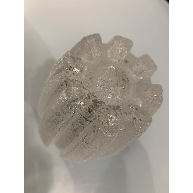 Glass Mid-Century Ice Glass Wall Lights from Limburg, Set of 2 For Sale - Image 7 of 9