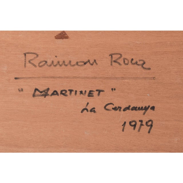 Raimon Roca Ricart, Autumnal Trees with Golden Light in Martinet, Oil on Canvas, Framed For Sale - Image 9 of 10