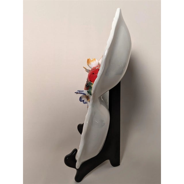 Italian Vintage Italian Floral 4-Part Serving Platter For Sale - Image 3 of 13
