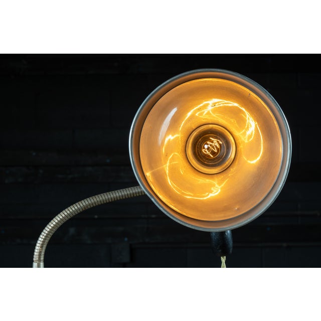 Vintage Repurposed Zorex Infra-Red Therapeutic Gooseneck Lamp by Ajusco For Sale - Image 10 of 14