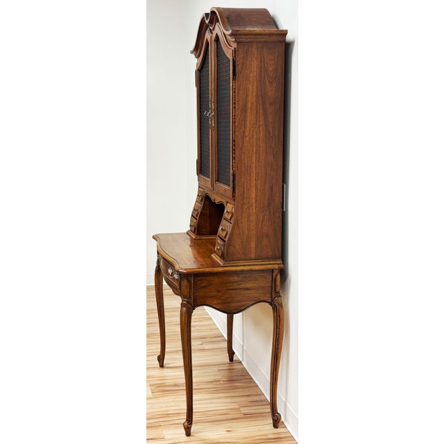 Mid 20th Century Vintage Thomasville Furniture Camille Collection French Provincial Secretary Desk For Sale - Image 5 of 13