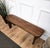 Antique Italian Minimal Rustic Wooden Bench, 1890s For Sale - Image 5 of 9