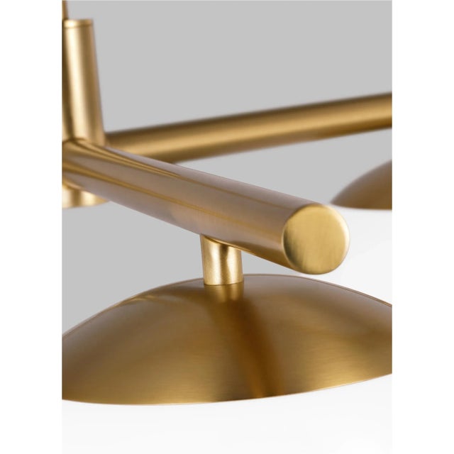 ED Ellen DeGeneres by Visual Comfort Studio Lune Semi-Flush Mount, Burnished Brass For Sale - Image 4 of 5