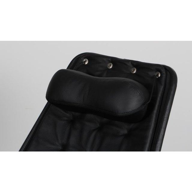 Bruno Mathsson Jetson Lounge Chair in Black Leather by Bruno Mathsson for Dux, 2000s For Sale - Image 4 of 10
