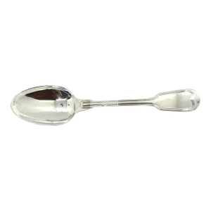1990s Christofle Sterling Silver Place Spoon .925 Chinon Pattern