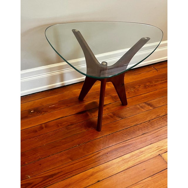 Wood 1960s Mid Century Attributed to Adrian Pearsall Walnut Jacks Side Tables - Pair For Sale - Image 7 of 11