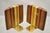 Vintage Mid Century Modern Solid Wood & Inlay Curved Modernist Bookends - A Pair For Sale In Philadelphia - Image 6 of 12