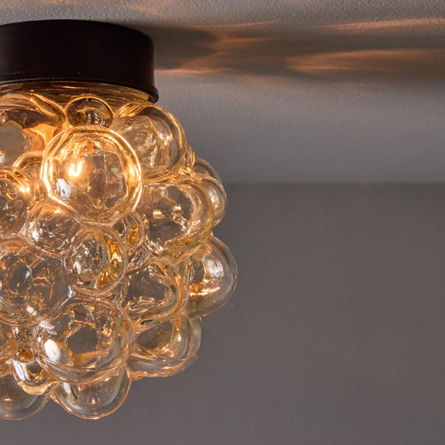 Glass 1960s Helena Tynell Bubble Glass Wall or Ceiling Lamp For Sale - Image 7 of 17