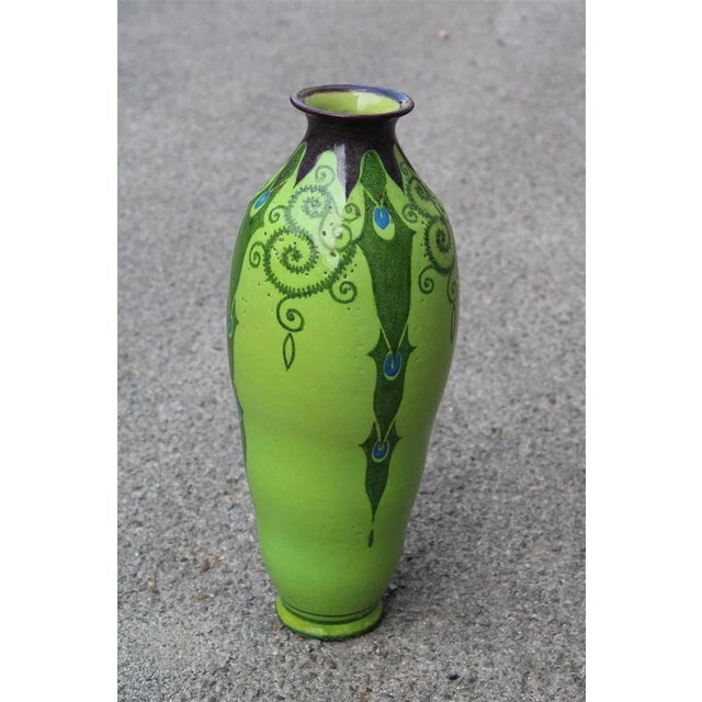 Art Deco Green Vase, Italy, 1920s For Sale - Image 12 of 13