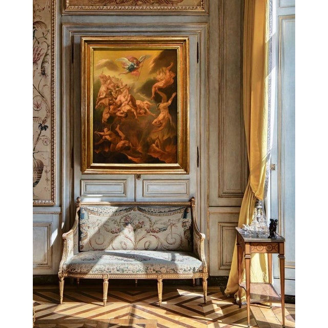 Roman School Artist, Saint Michael the Archangel Chasing Away Rebel Angels, 1600s-1700s, Oil on Canvas, Framed For Sale - Image 14 of 16