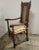 19th C English Walnut Armchair Jacobean Charles II Style For Sale - Image 11 of 12