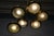Metal Six Disc Brass and Glass Ceiling Lamp from Stilnovo, Italy, 1950 For Sale - Image 7 of 14