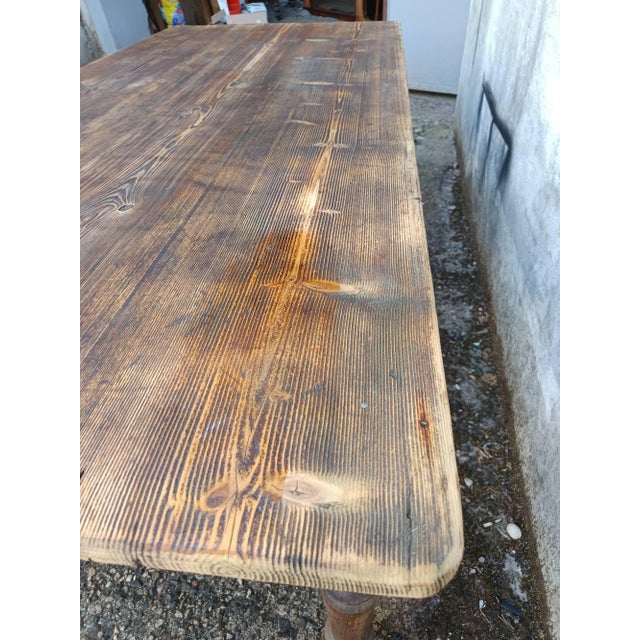 Farmhouse Table in Fir For Sale - Image 14 of 18