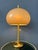 Large Vintage Space Age Brass and Acrylic Glass Mushroom Table Lamp For Sale - Image 3 of 13