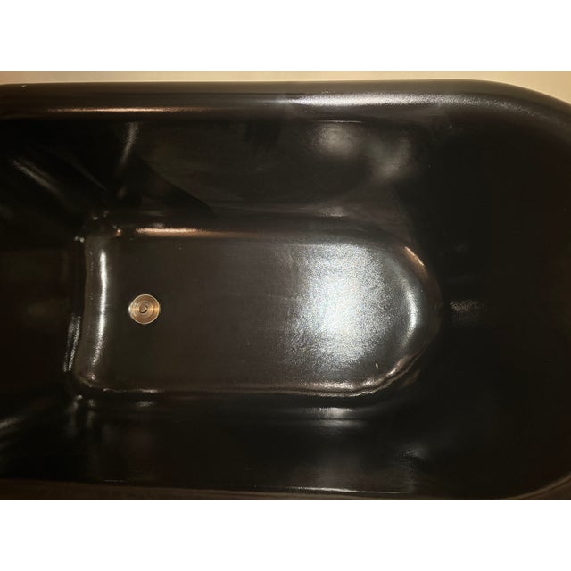 Bathtub - Custom Black "Sunrise Specialty" Cast Iron Bathtub. Excellent Condition, in Working Order. For Sale In Los Angeles - Image 6 of 8