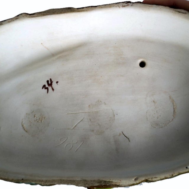 Rococó Revival Porcelain Inkwell from Meissen, Dresden, Germany, 19th Century For Sale - Image 6 of 7