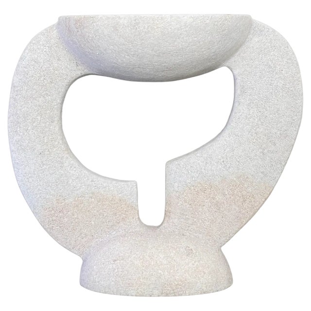 Hand Carved Marble Sculpture by Tom Von Kaenel For Sale