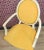 Upholstered Medallion Armchair in Yellow-Cream, 1960s For Sale - Image 6 of 10